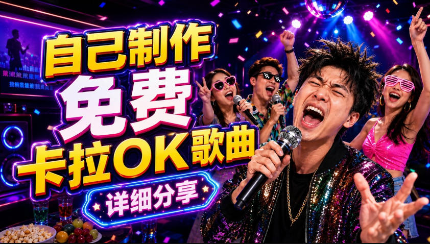 零基础AI制作免费卡拉OK视频教程,从歌曲生成、音轨分离到字幕制作、视频导出,手把手教学-第一资源库