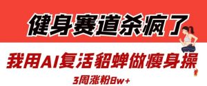 健身赛道杀疯了?我用AI复活貂蝉做瘦身操,3周涨粉8W-第一资源库