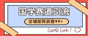 国学赛道精准拓客,自热矩阵日引99+ 获客SOP【揭秘】-第一资源库