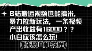b站掘金计划?搬运视频也能挣拉新的收益,小白应该怎么玩!-第一资源库