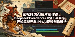 武松打虎AI短片制作课:Deepseek+Seedance2.0全工具实操,轻松解锁经典IP的AI视频创作玩法-第一资源库
