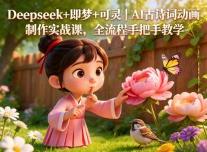 Deepseek+即梦+可灵|AI古诗词动画制作实战课,全流程手把手教学-第一资源库