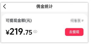 AI图文带货项目,操作2周卖出37件,已结算佣金219-第一资源库