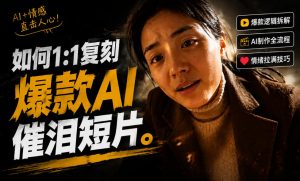 豆包+Gemini生成真人AI短剧-拆解复刻百万爆款第一人称短片，一站式讲透爆款复刻全流程-第一资源库