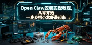 Open Claw安装实操教程，从零开始一步步一步步把小龙虾装起来-第一资源库